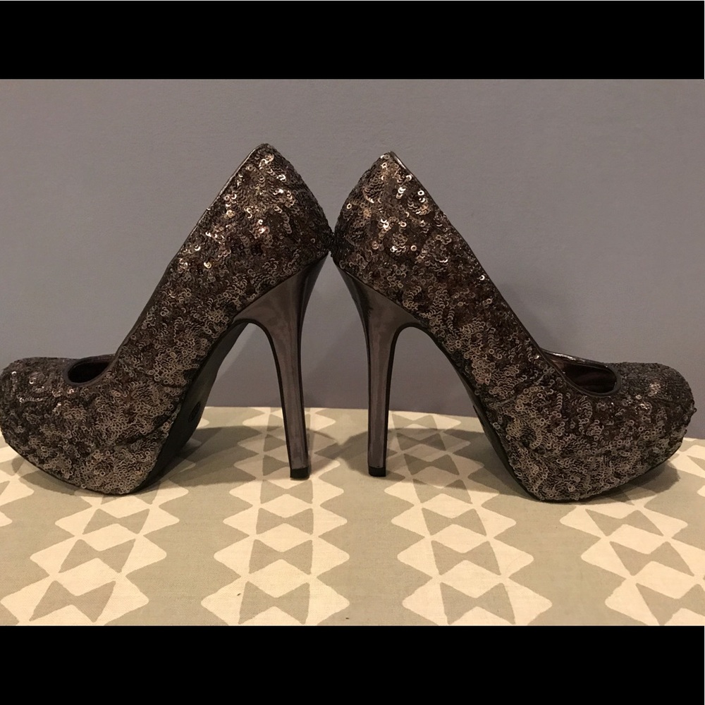 Sequined High Heels - Size 6 1/2